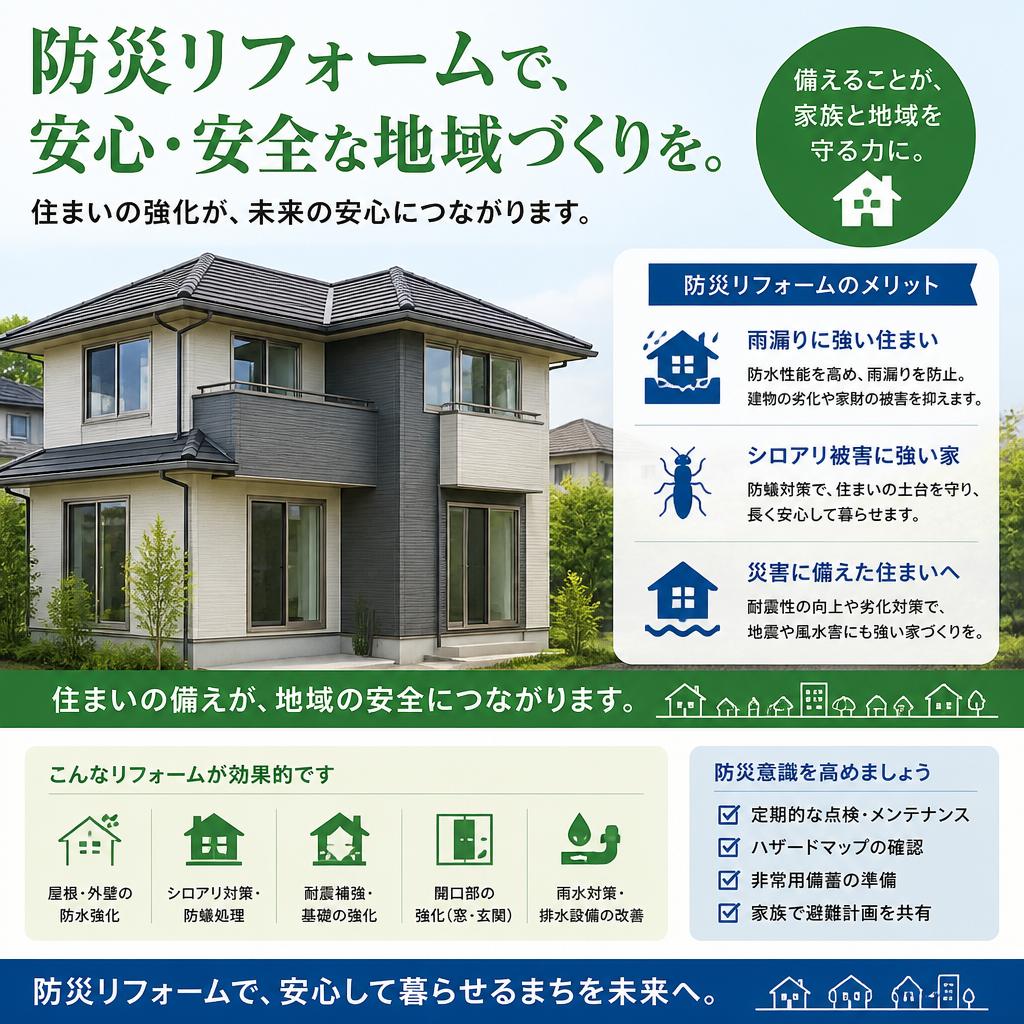 防災リフォームの重要性