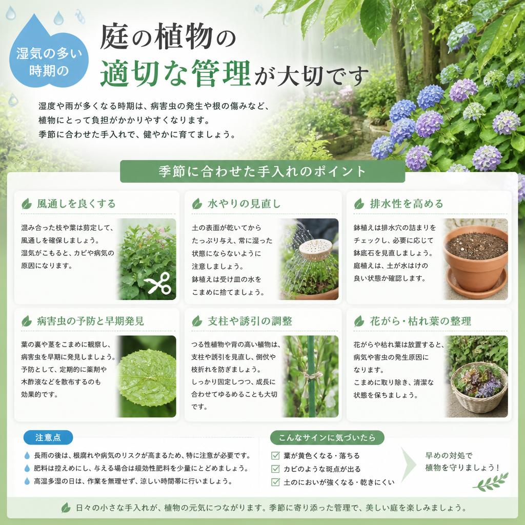 庭の手入れに役立つポイント