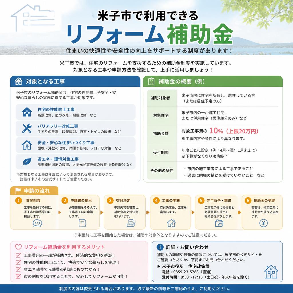 リフォーム補助金制度とは？