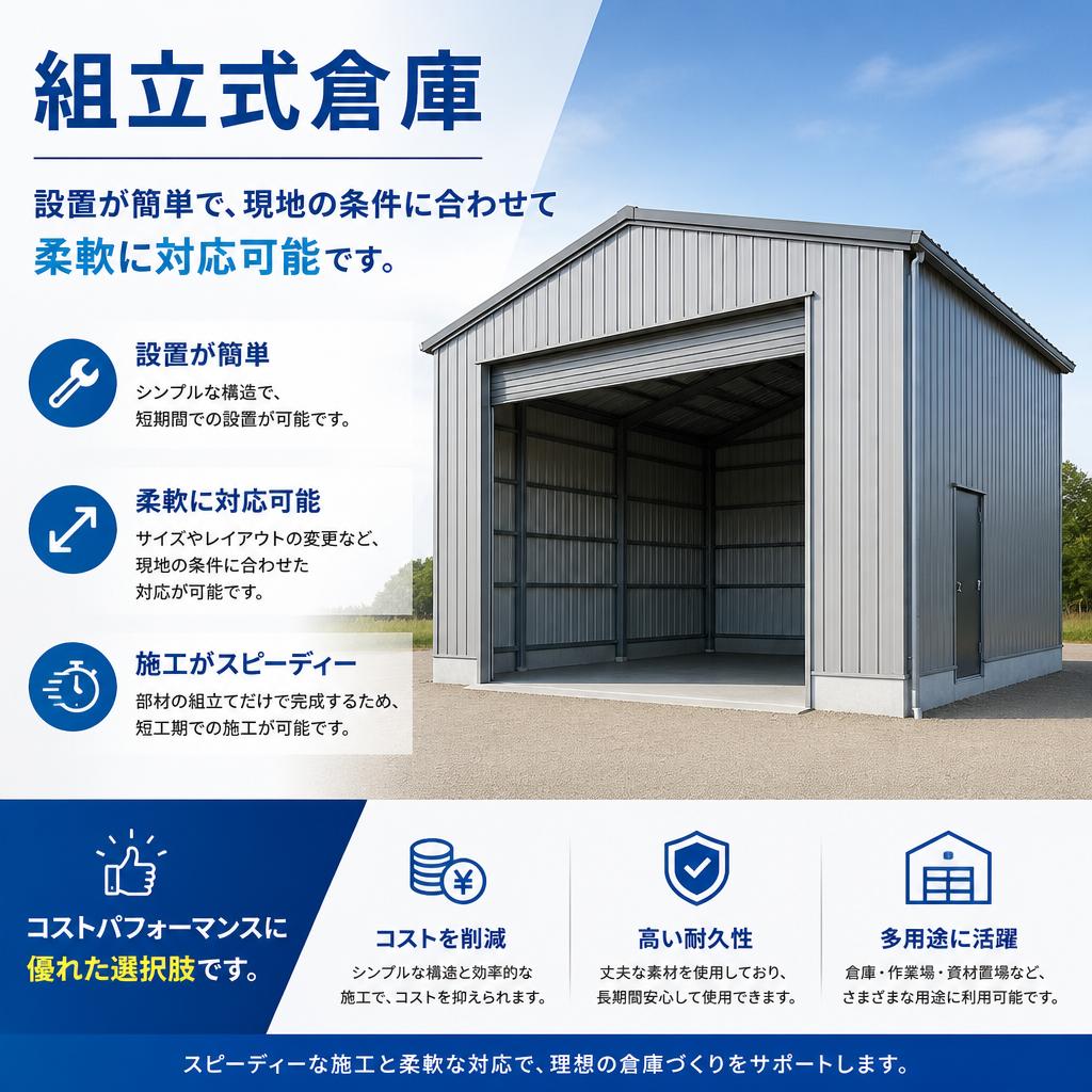 組立式倉庫のメリット