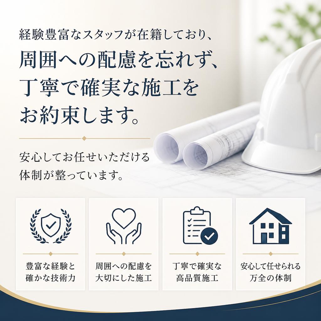 安全・丁寧な施工