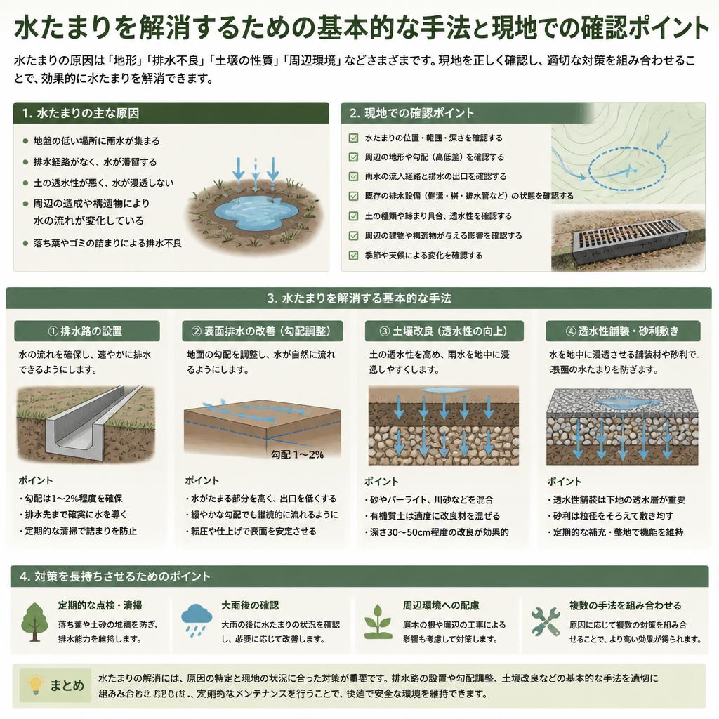 水たまり解消法の基本