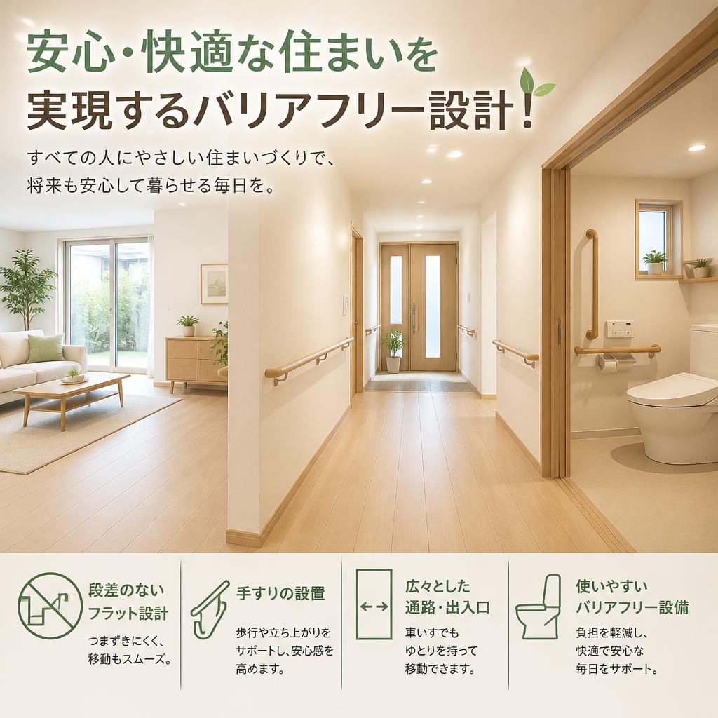 安心・快適な住まいを実現するバリアフリー設計！