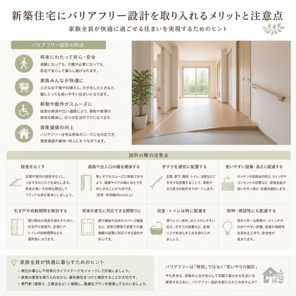 新築におけるバリアフリー設計