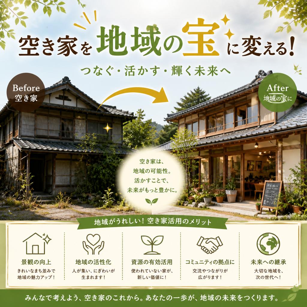 空き家を地域の宝に変える！