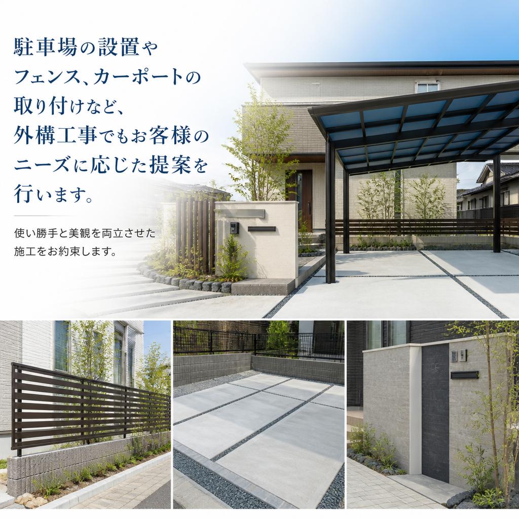 機能性とデザイン性を両立した外構工事