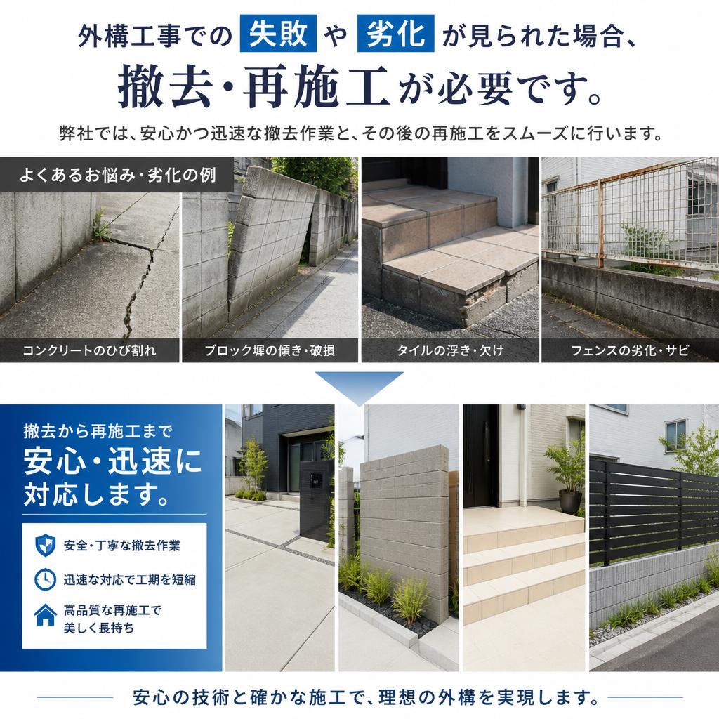 撤去・再施工のニーズ