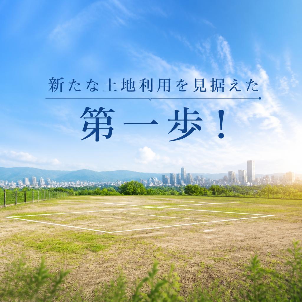 新たな土地利用を見据えた第一歩！