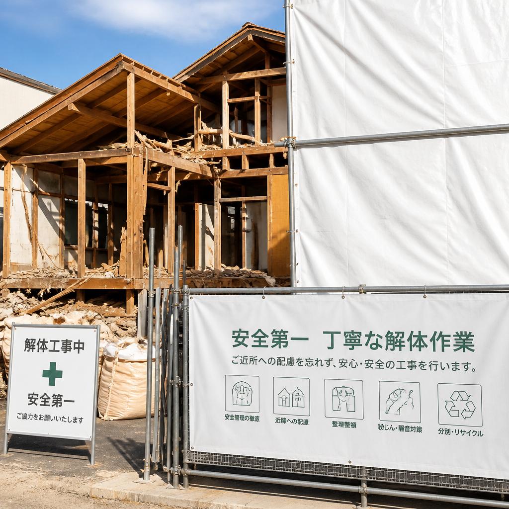 3. 安全・丁寧な解体作業
