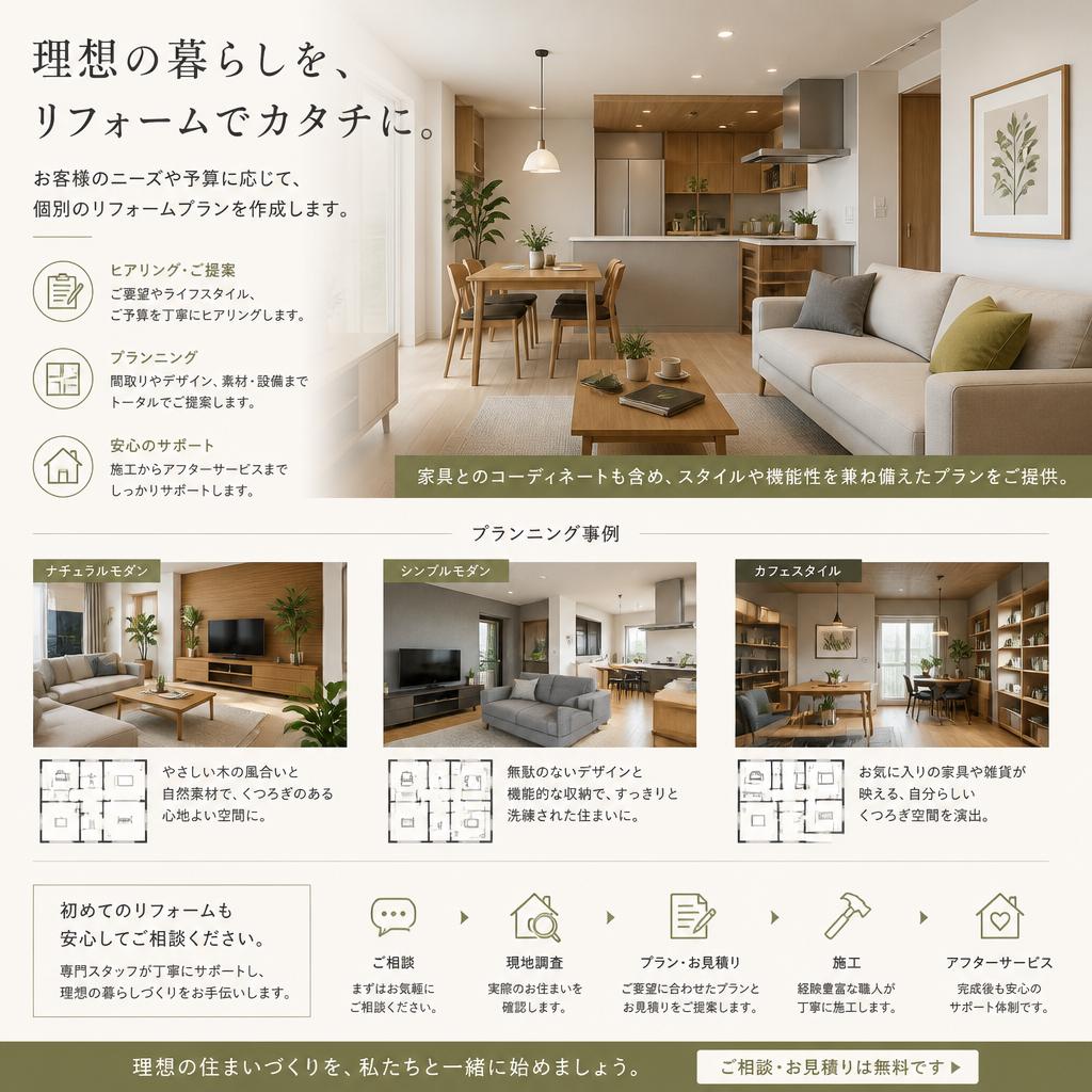 オーダーメイドのプラン提案