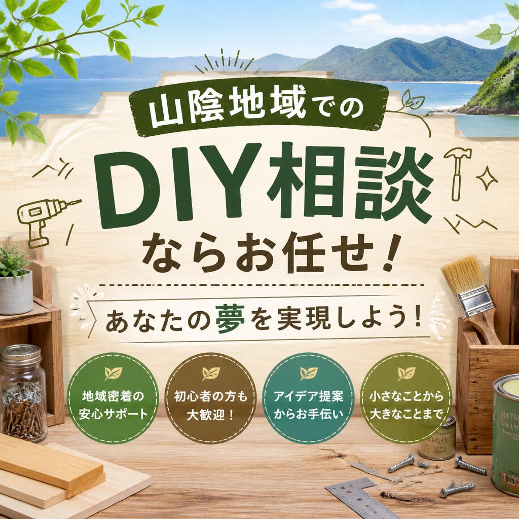 山陰地域でのDIY相談ならお任せ！あなたの夢を実現しよう！