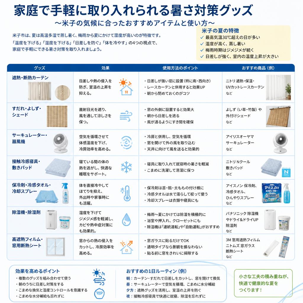 3. 暑さ対策グッズの活用法