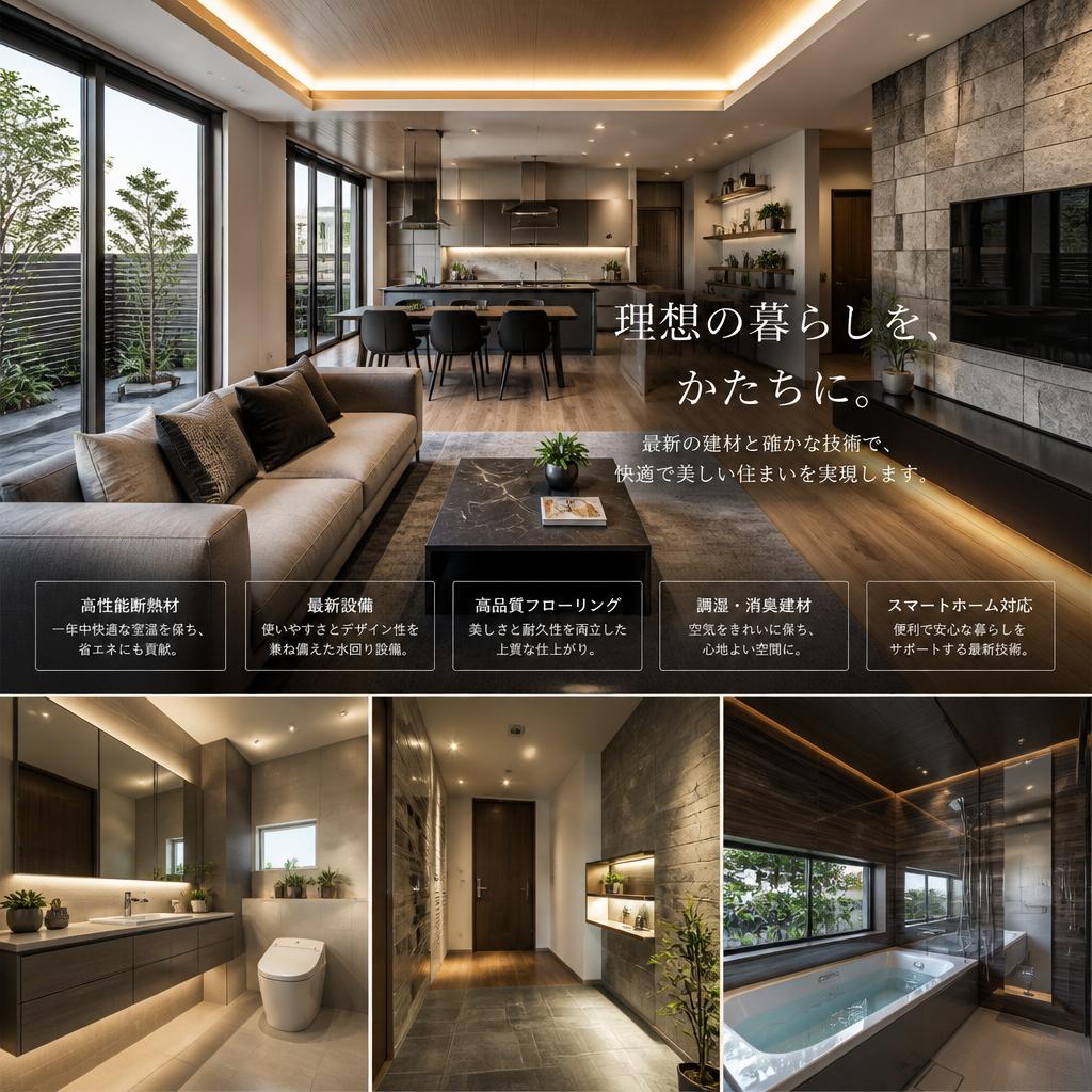 最新の建材を使用したリフォーム