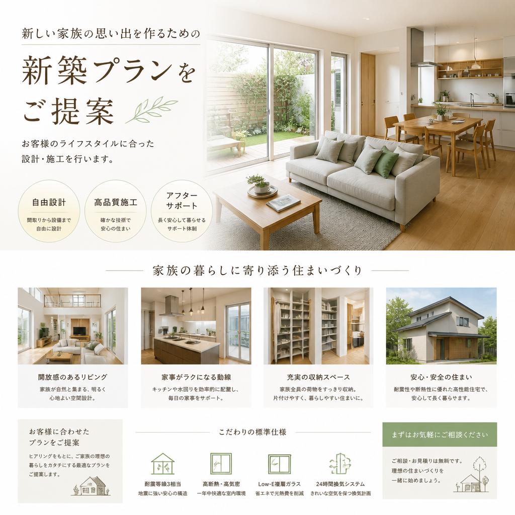 新築で叶える理想の住まい