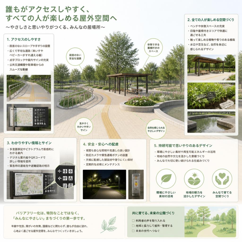 野外施設のバリアフリー化