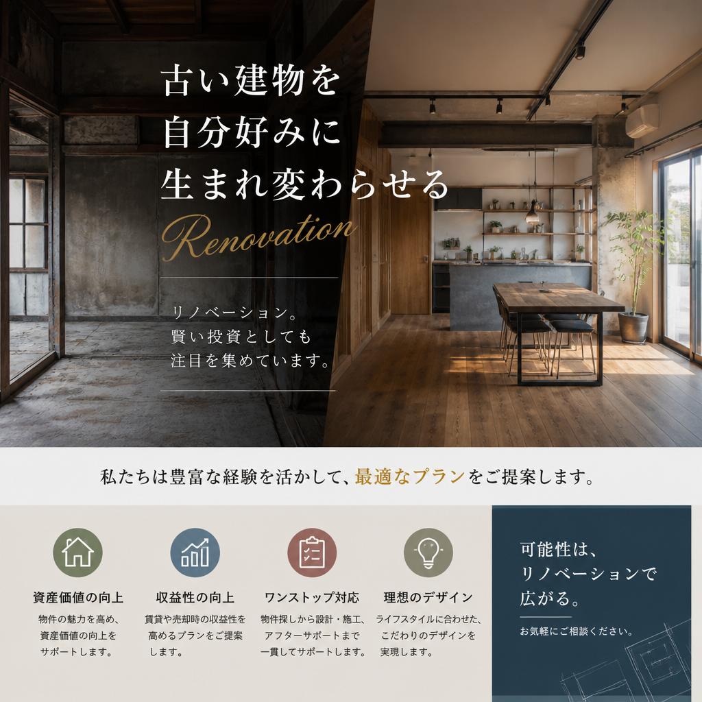 多彩なリノベーションプラン