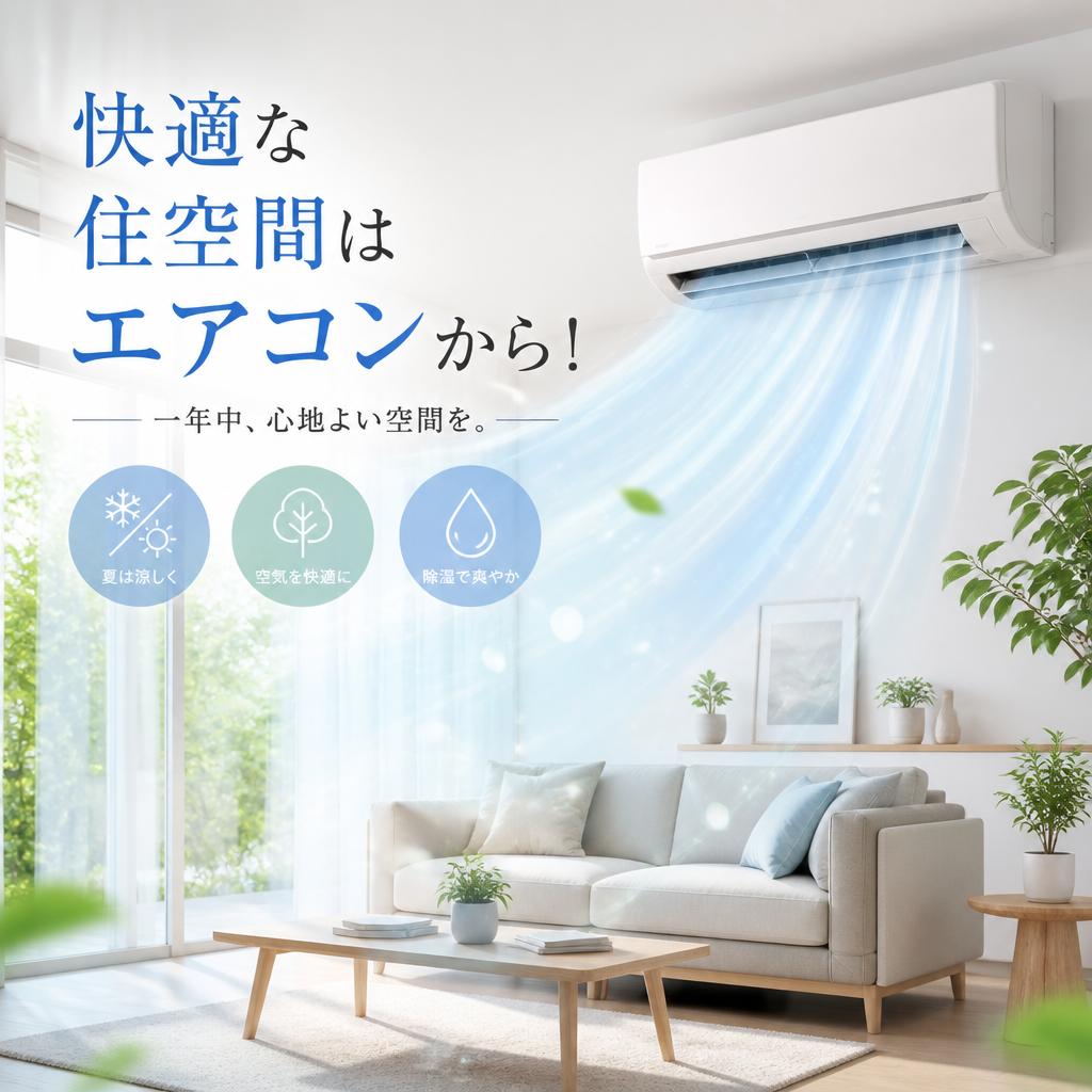 快適な住空間はエアコンから！