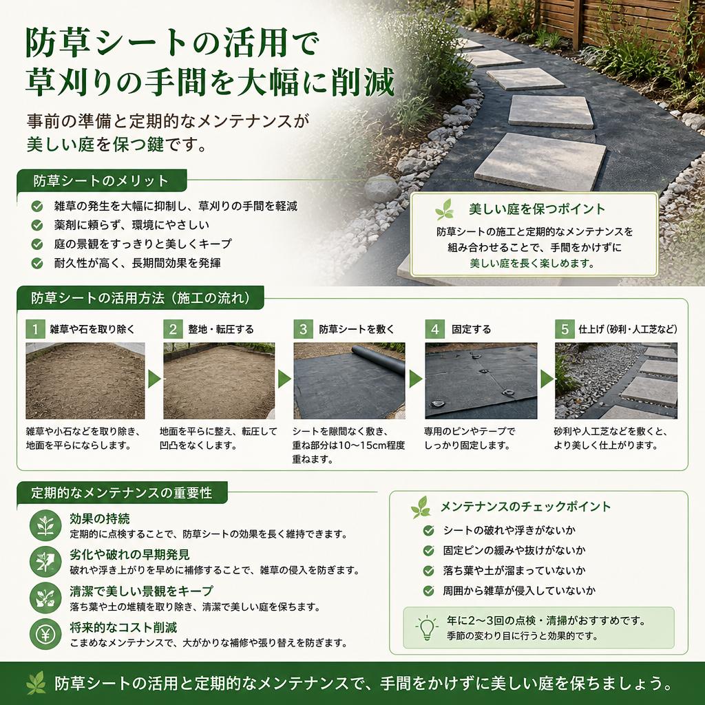 草刈りの手間を省く方法