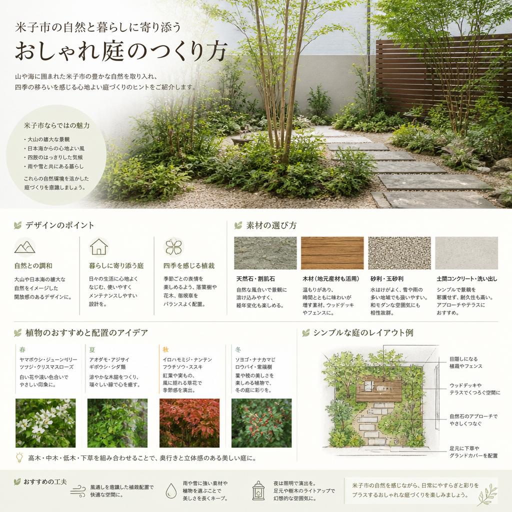 2. 米子で実現するおしゃれ庭のポイント