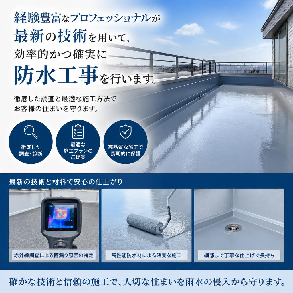 私たちの防水工事の特徴