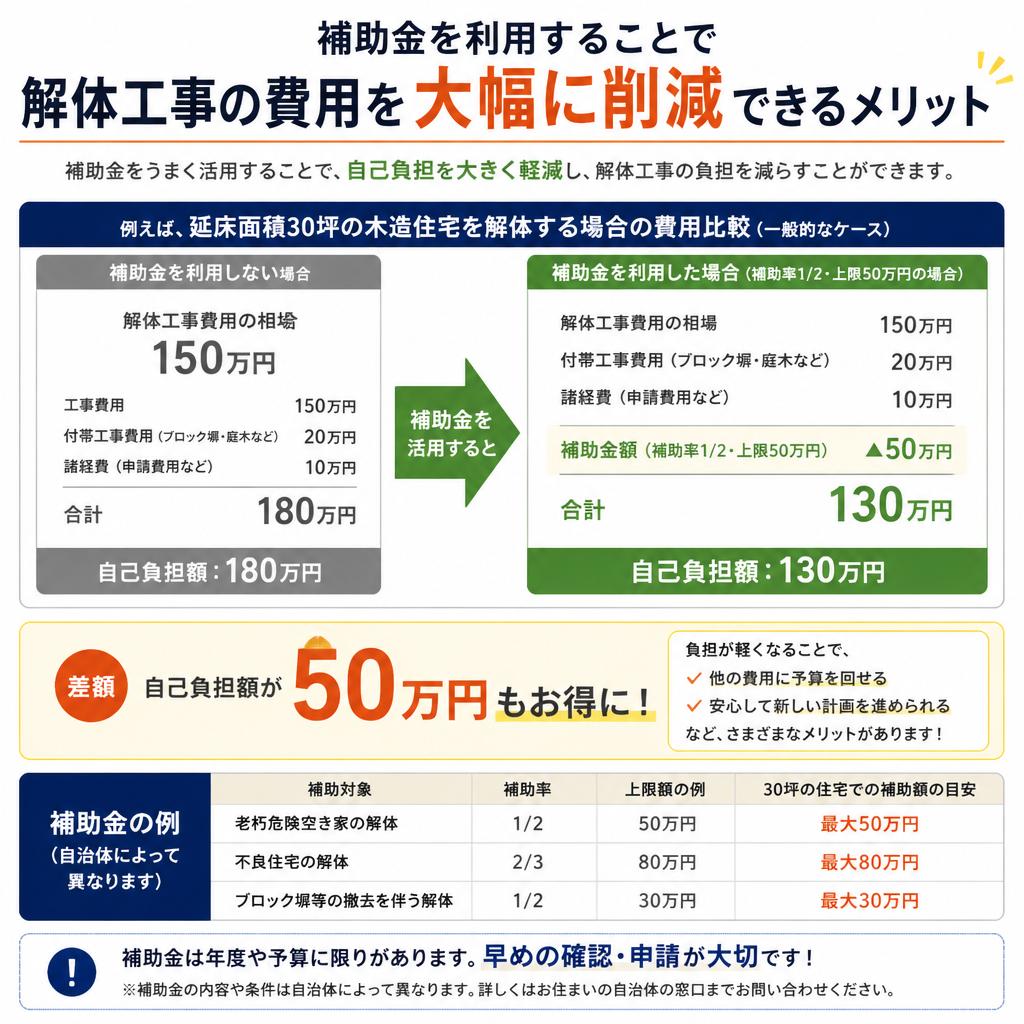 補助金制度のメリット
