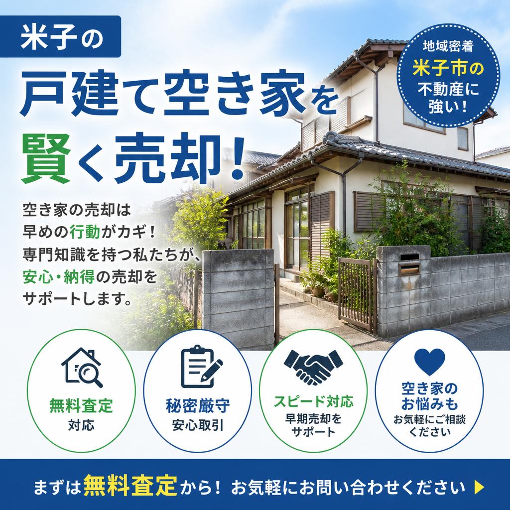 米子の戸建て空き家を賢く売却！