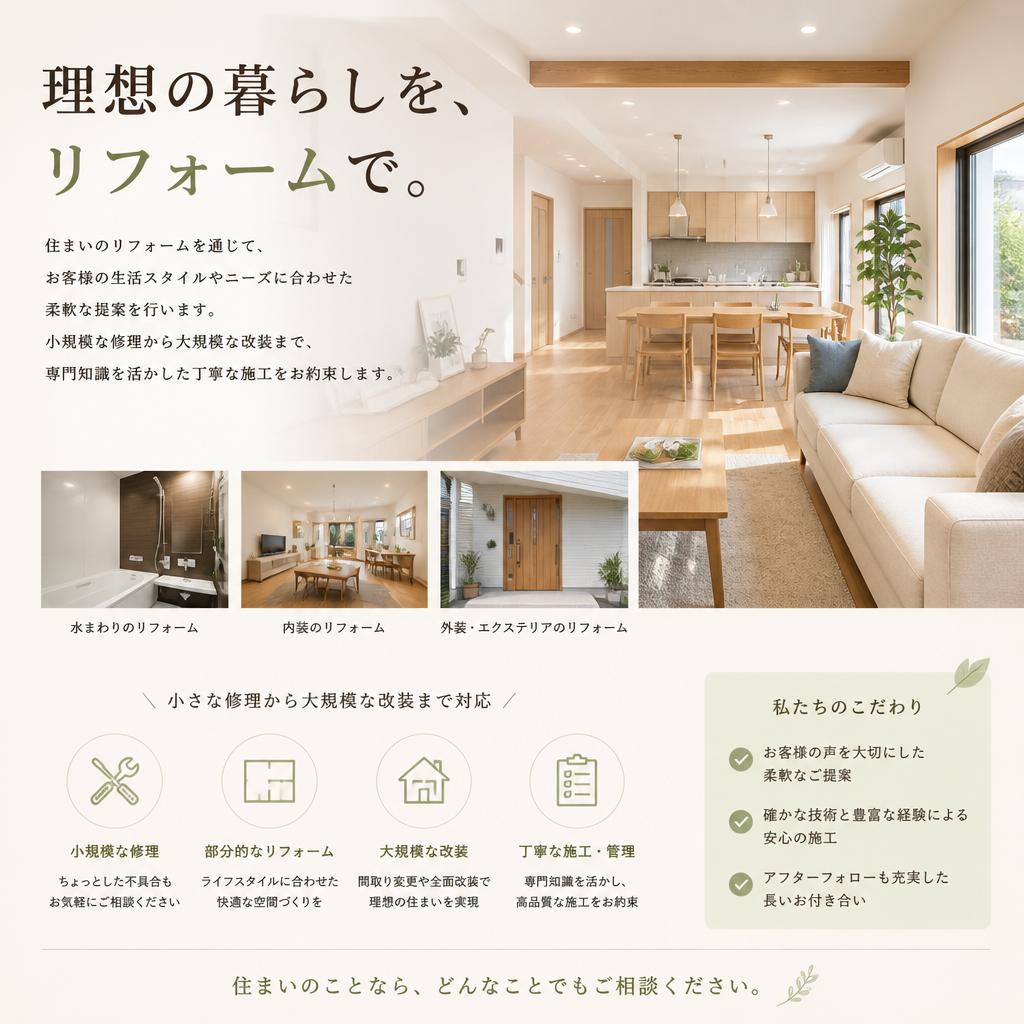 暮らしを彩るリフォーム