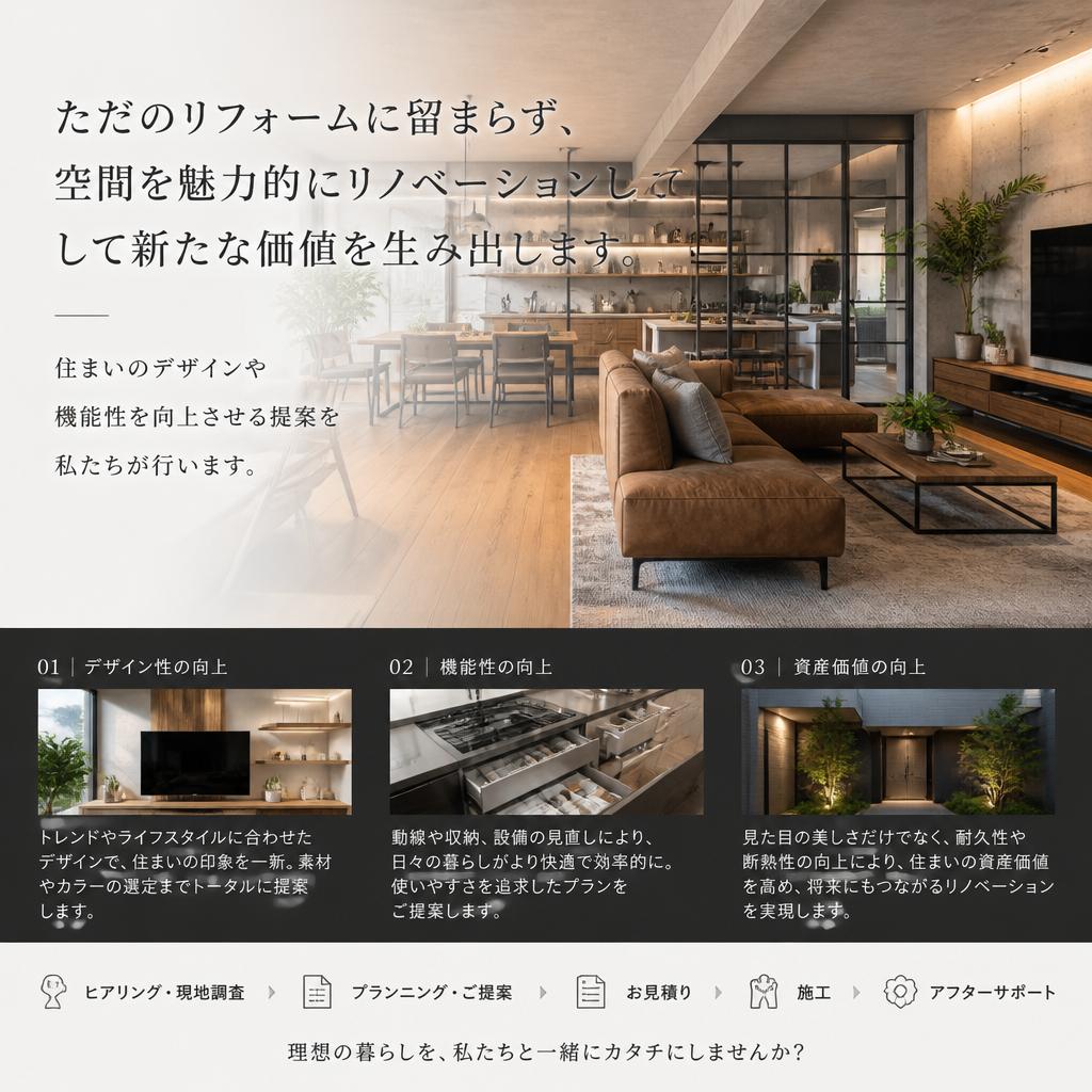 3. 空間を大変身させるリノベーション