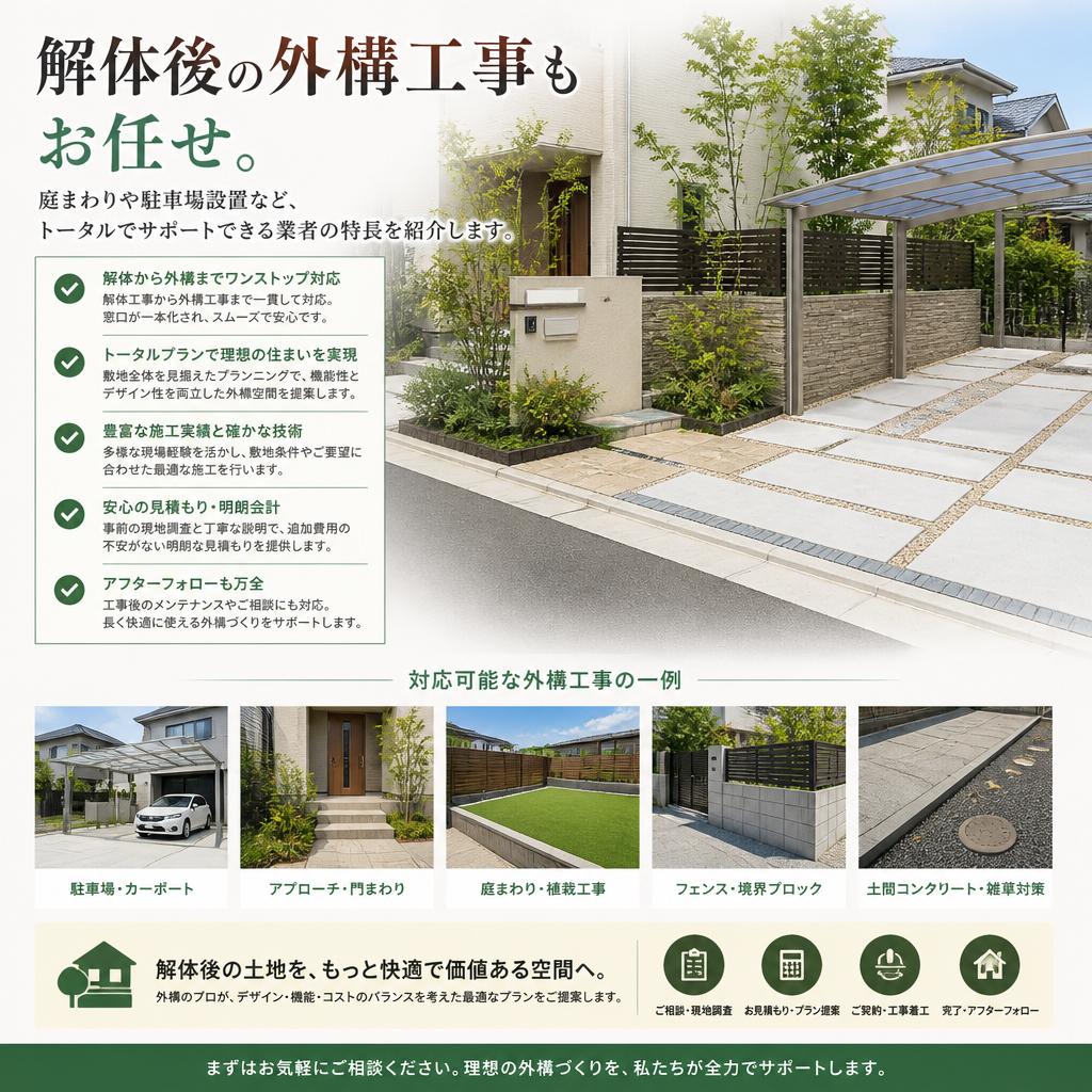 包括的な外構工事の提案