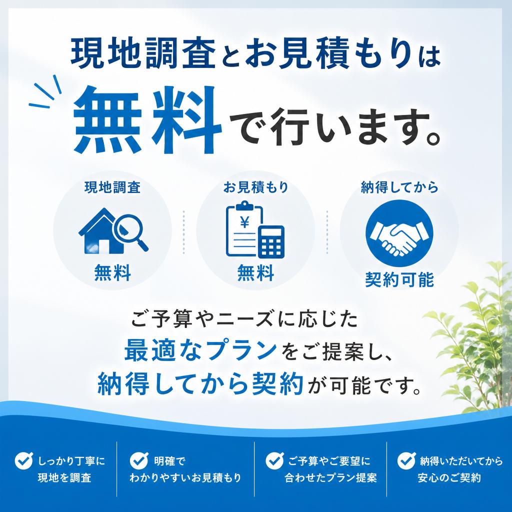4. お見積もり・相談は無料