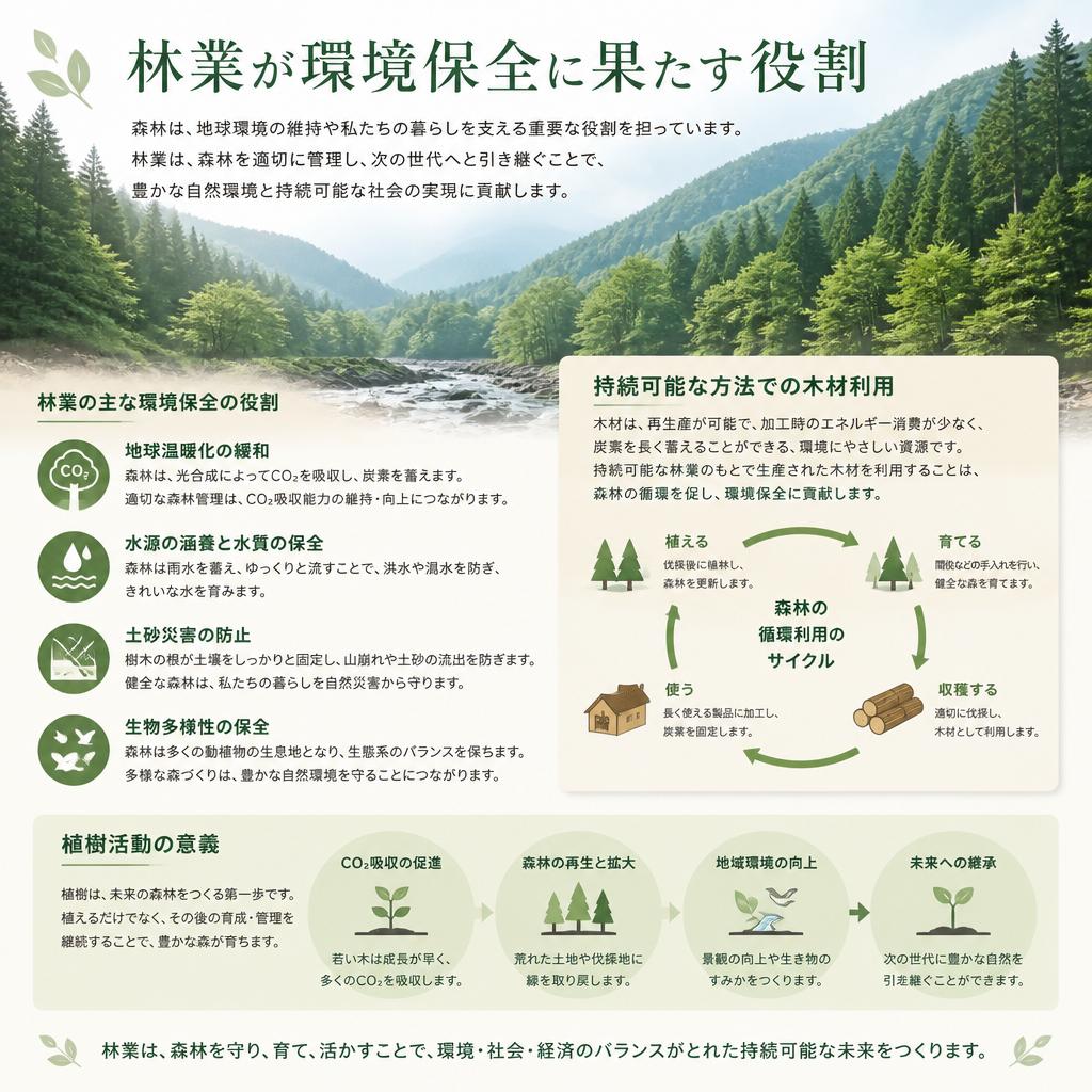 3. 林業と環境保全の関係