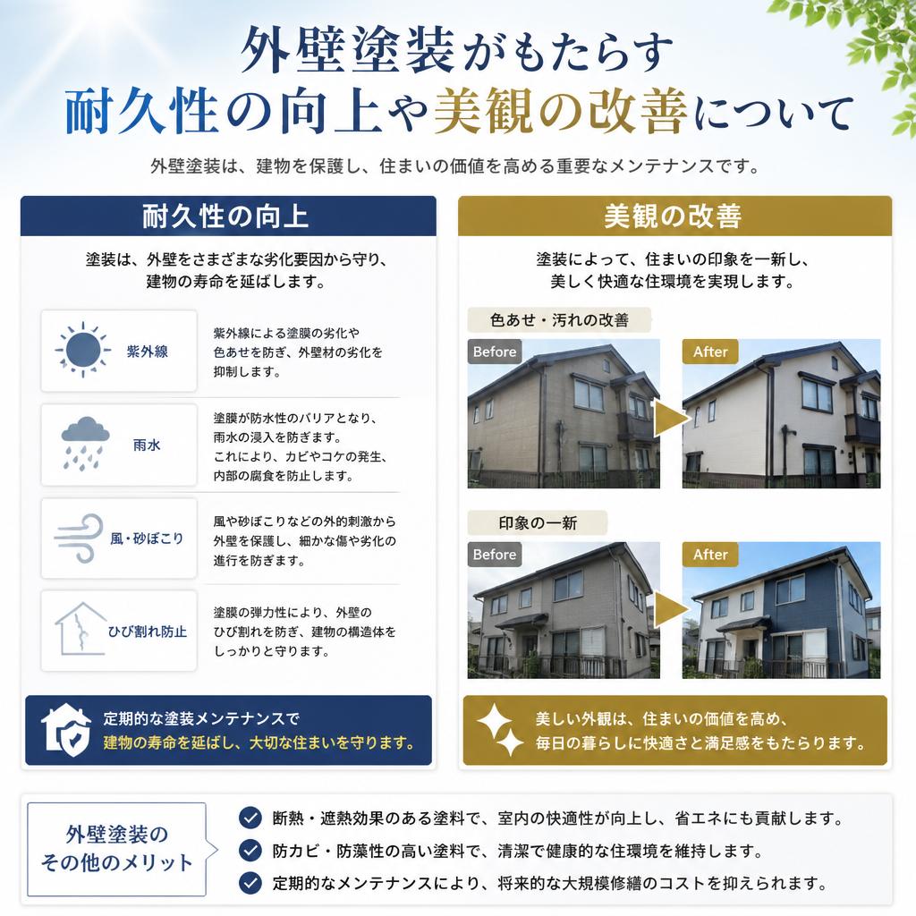 外壁塗装のメリット