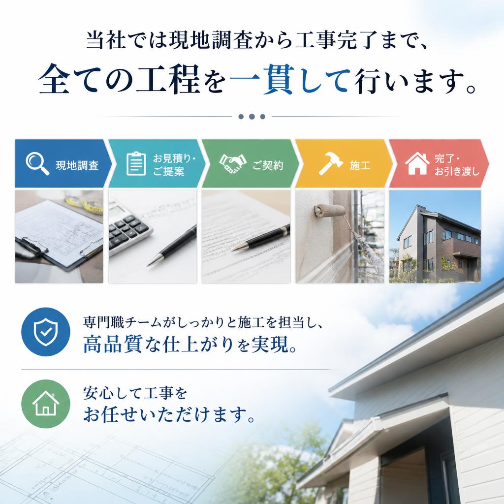 一貫工事で安心の樋修繕