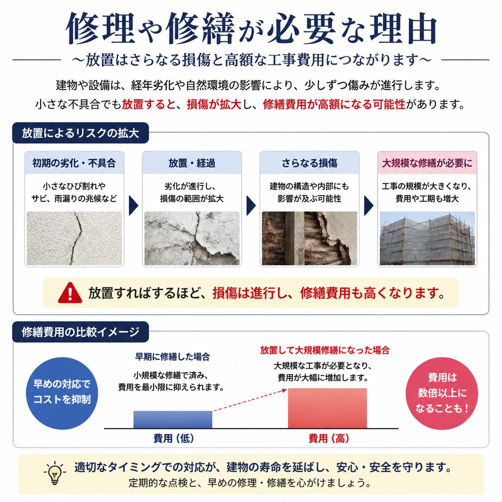 2. 修理・修繕の必要性とは？