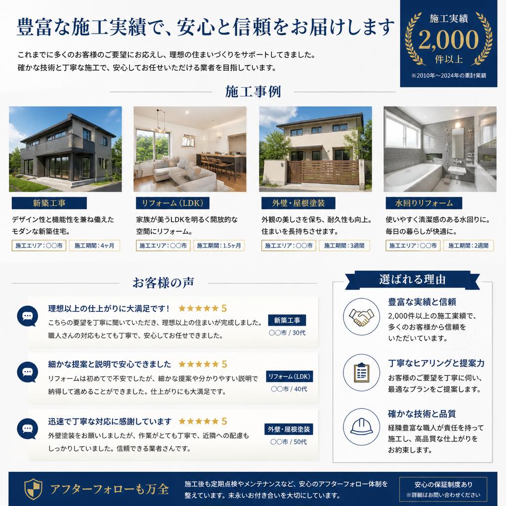 4. 実績と信頼の証