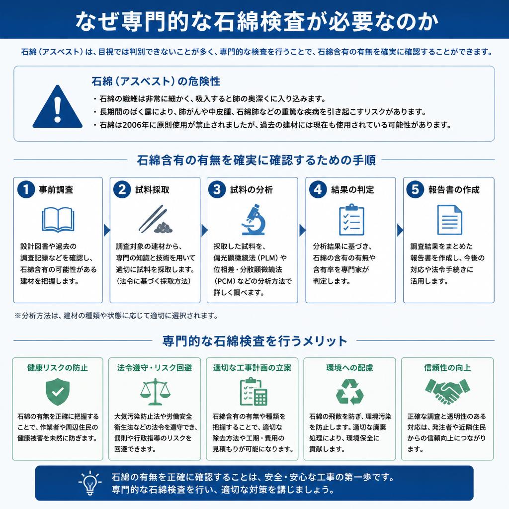 専門的な石綿検査の重要性