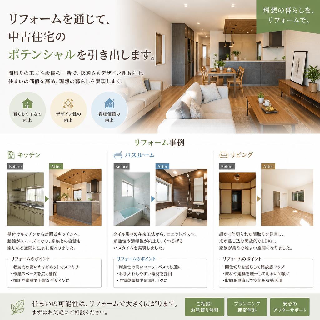 2. リフォームで実現する理想の住まい