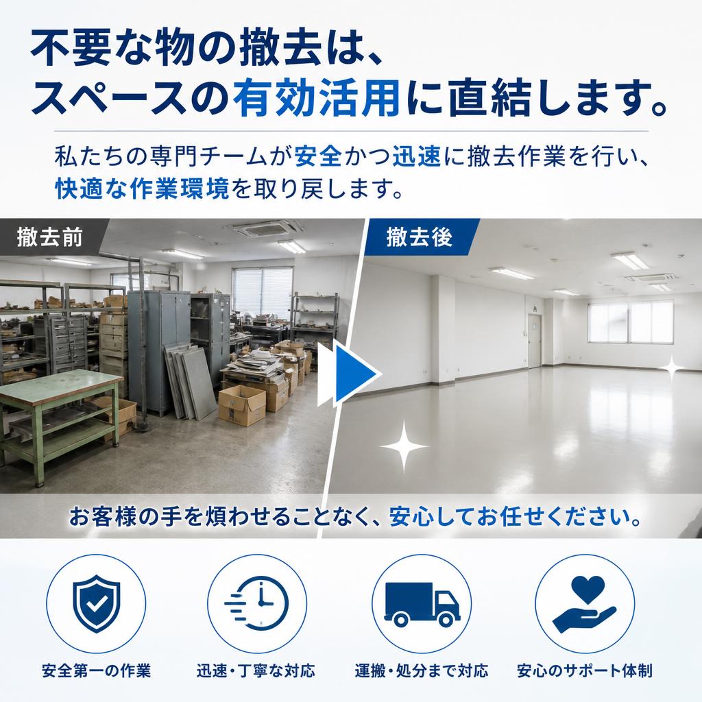 撤去作業のスムーズさ