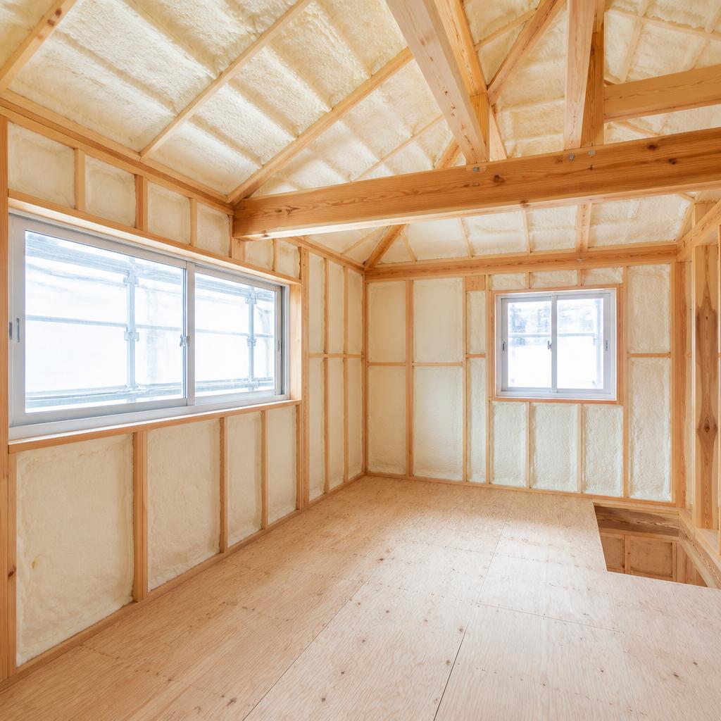 快適な住まいを実現するための断熱施工！
